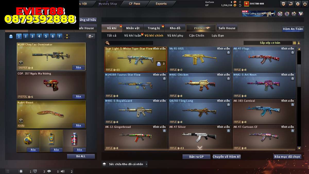 shop acc cf uy tin gia re